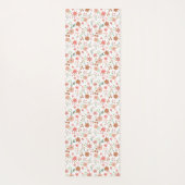 Boho-Blumen-Terrakotta-Moderne Personalisierte Yogamatte (Rückseite)