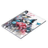 Boho-Blumen-Tuschemalerei Notizblock (Linke Seite)