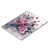 Boho-Blumen-Tuschemalerei Notizblock (Linke Seite)