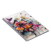 Boho-Blumen-Tuschemalerei Notizblock (Rechte Seite)