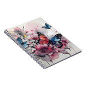 Boho-Blumen-Tuschemalerei Notizblock (Rechte Seite)