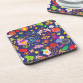 Boho-Blumen Untersetzer (Linke Seite)