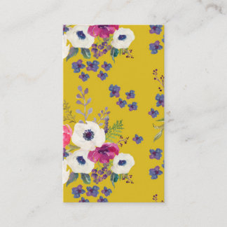 Boho-Blumen Visitenkarte