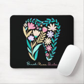 Boho-Blumen-Zahn-Blume-Zahnarzt-Student-Dental Mousepad (Mit Mouse)