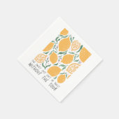 Boho-Blumen-Zitate  Serviette (Ecke)