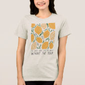 Boho-Blumen-Zitate Tri-Blend Shirt (Vorderseite)