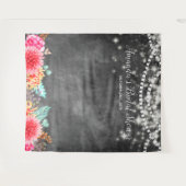 Boho BlumenBrautparty-Foto-Stand-Hintergrund Wandteppich (Vorderseite (Horizontal))