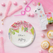 Boho BlumenBrautparty oder Hochzeit mit Pappteller (Party)