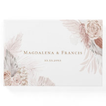 Boho Blumendesign Hochzeitsgast-Buch