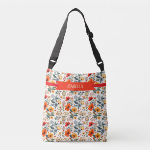 Boho-Blumenfantasie Tragetaschen Mit Langen Trägern