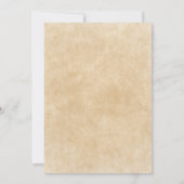 Boho Blumenfeder moderne Babydusche einladen Einladung (Rückseite)