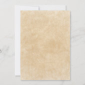 Boho Blumenfeder Moderne Hochzeitseinladung Einladung (Rückseite)