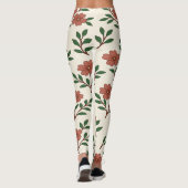 Boho-Blumengarten Leggings (Rückseite)