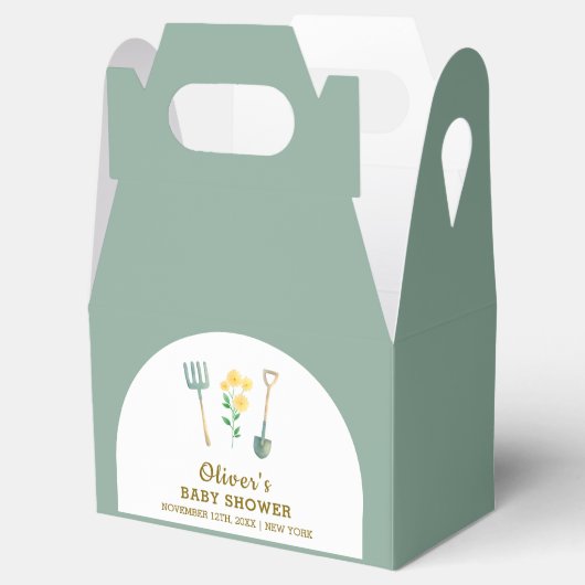 Boho Blumengartendusche Geschenkschachtel (Geöffnet)