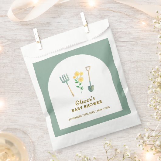 Boho Blumengartendusche Geschenktütchen (Ausgeschnitten)