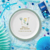 Boho Blumengartendusche Pappteller (Party)