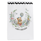 Boho Blumengebären Mittlere Geschenktüte (Vorderseite)