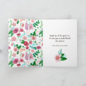 Boho blumengelbe Mütter Tag zeichnend Karte (Innenseite)