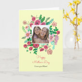 Boho blumengelbe Mütter Tag zeichnend Karte (Gelbe Blume)