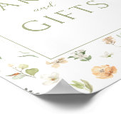 Boho blumengeschenkte Hochzeitskarten und Geschenk Poster (Ecke)