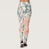 Boho blumengeschmückt, asiatischer bohischer Stil Leggings (Rückseite)