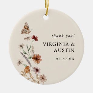 Boho-Blumenhochzeit Keramik Ornament