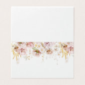 Boho Blumenhochzeit Platzkarten (Außenseite Aufgefaltet)