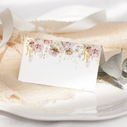 Boho Blumenhochzeit Platzkarten