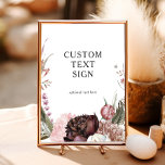 Boho Blumenkarten und Sonderzeichen für Burgund Bo Poster<br><div class="desc">Dieses bordeauxrote Boho Blumenkarten und Geschenke Sonderzeichen ist perfekt für Ihre elegante böhmische Sommerhochzeit. Mit modernen staubigen Rose,  Aquarellfarben,  dunklem Grün und Touchs von Peony,  Schmetterling und Rosa in Rosa,  wird es das Aussehen vervollständigen,  das Sie sich wünschen.</div>