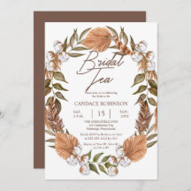 Boho Blumenkohlentrockner Bridal Tea Dusche