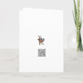 Boho-Blumenkreuz Ostern Karte (Rückseite)