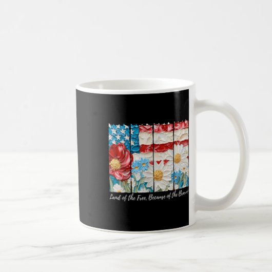 Boho Blumenland der freien wegen der tapferen Kaffeetasse (Rechts)