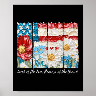 Boho Blumenland der freien wegen der tapferen Poster