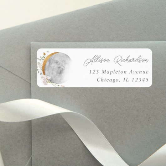 Boho Blumenmoon Moderne Wasserfarben