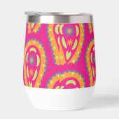 Boho-Blumenmotiv in Rosa (Rechts)
