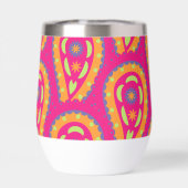 Boho-Blumenmotiv in Rosa (Rückseite)