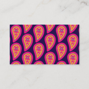 Boho-Blumenmotiv Visitenkarte