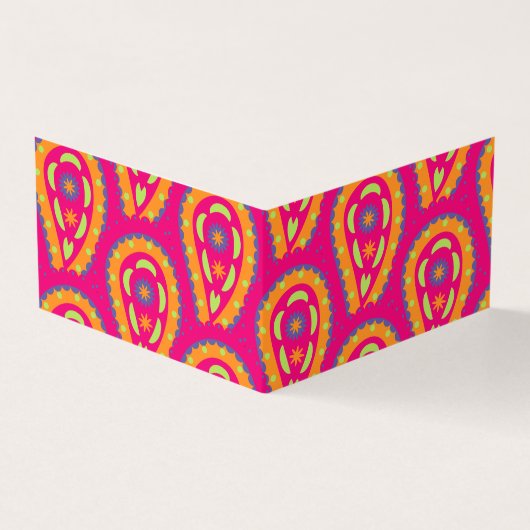 Boho-Blumenmotiv Visitenkarten (Vorderseite)
