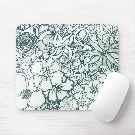 Boho BlumenMousepad Mousepad (Mit Mouse)