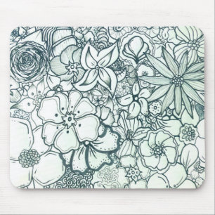 Boho BlumenMousepad Mousepad