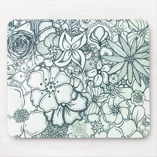 Boho BlumenMousepad Mousepad (Vorne)