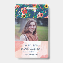 Boho Blumenmuster & Blush Pink Foto