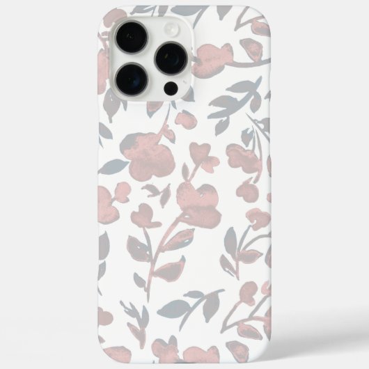 Boho-Blumenmuster Case-Mate iPhone Hülle (Rückseite)