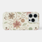 Boho-Blumenmuster iPhone Hülle (Rückseite (Horizontal))