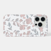Boho Blumenmuster iPhone Hülle (Rückseite (Horizontal))