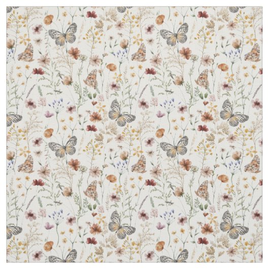 Boho-Blumenmuster  Stoff (Muster)