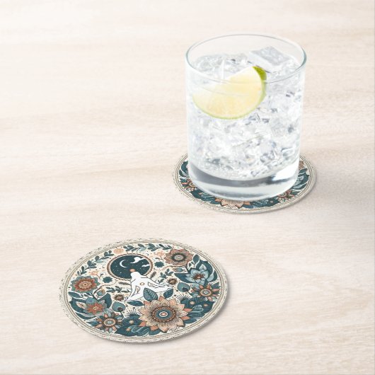 Boho blumenpastellfarbene Untersetzer (Vor Ort)