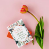 Boho-Blumenrahmen Einladung