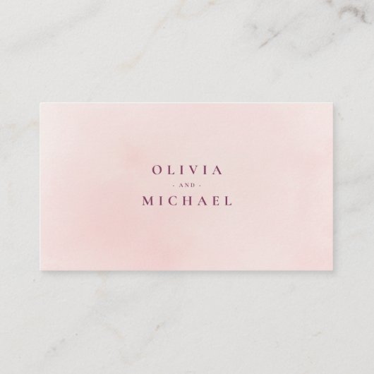 Boho blumenreiche Hochzeitswebsite Beilage Karte (Rückseite)