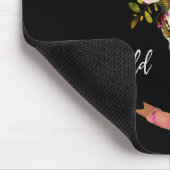 Boho Blumenschädel-Bohemisches Mousepad (Ecke)